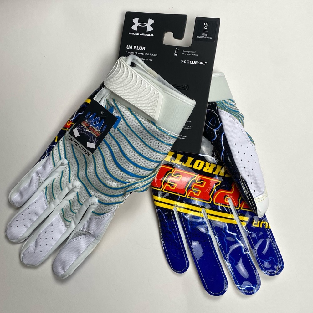NWT Under Armour UA Blur Football Gloves - Limited Addition Large